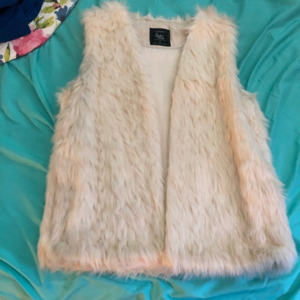 Cotton on faux fur vest